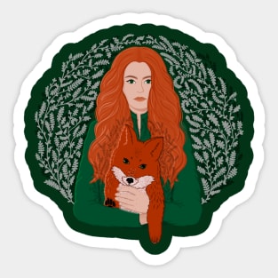 Fox spirit animal illustration Sticker